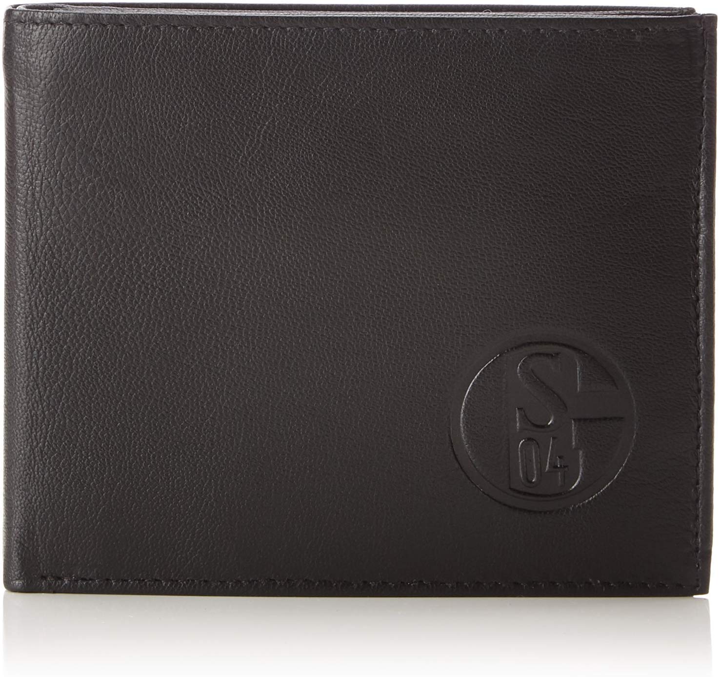 FC Schalke 04 Genuine Leather Wallet - Black, 38
