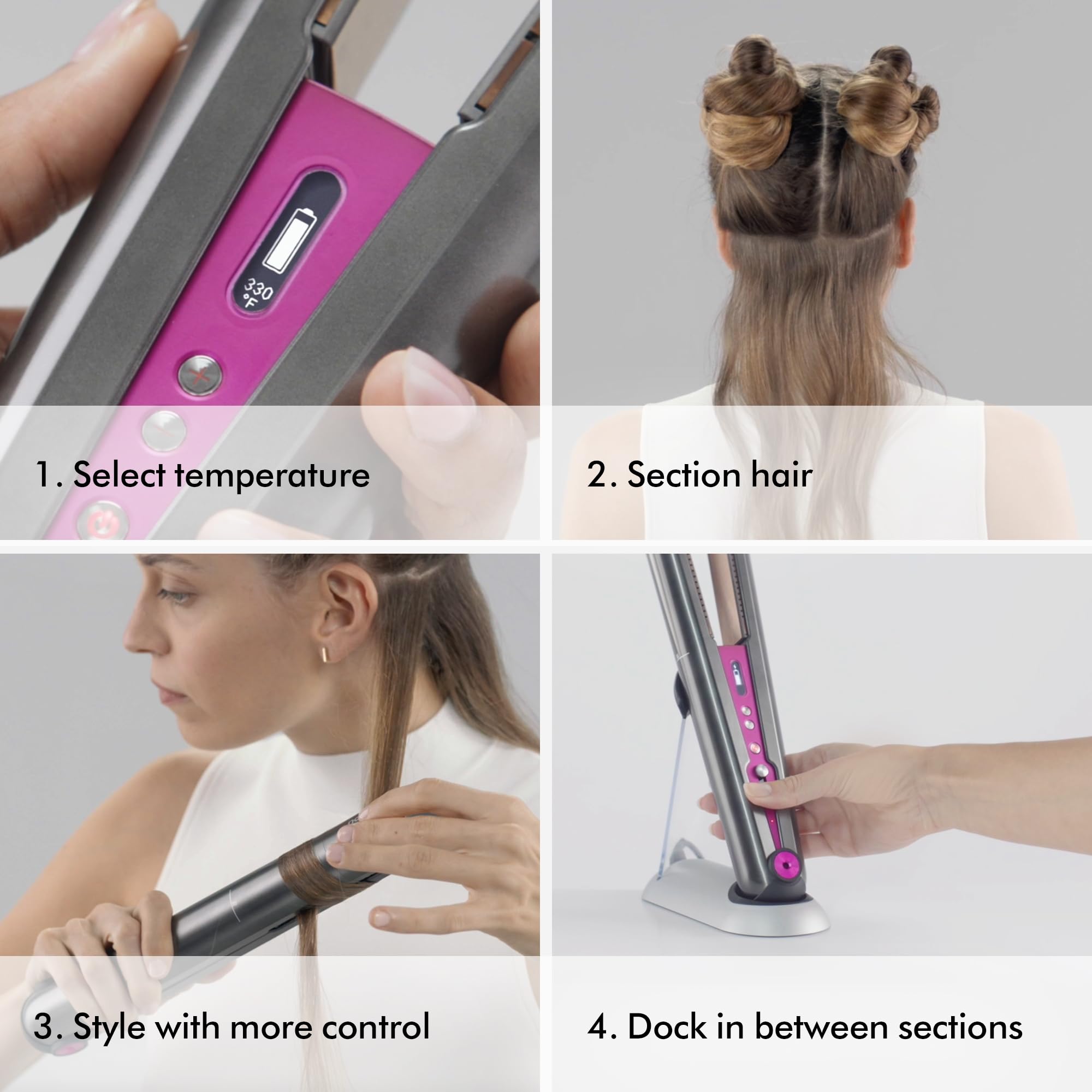Dyson Corrale? Hair Straightener, Fuchsia/Fuchsia