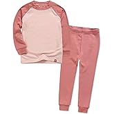 VAENAIT 6M-12Y Toddler Toddler Kids Toddler Girls Boys Soft Comfy Modal Tencel Solid Raglan Sleepwear Pajamas Pjs 2pcs Set