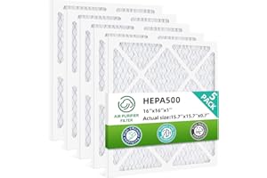 HEPA500 Filter MERV-10 Compatible with Mounto AF500 Drieaz HEPA 500 BlueDri AS550 VEVOR Air Scrubber, 16x16x1 Pre-Filter, 5-P