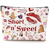 LONGXIN Singer Merch Makeup Bag Cosmetic Bag Gifts for Singer Fans Music Lovers Singer Merchandise
