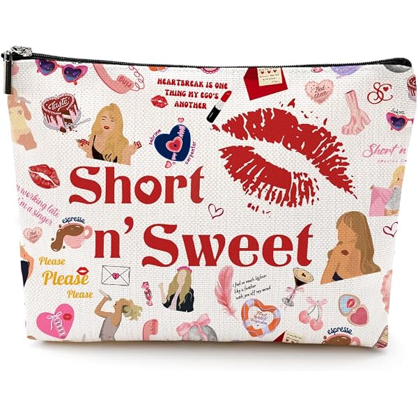 LONGXIN Make-up-Tasche Sängeralbum Design – 22,9x17,8 Cm, Wasserdicht, Für Fans & Musikliebhaber, Beige