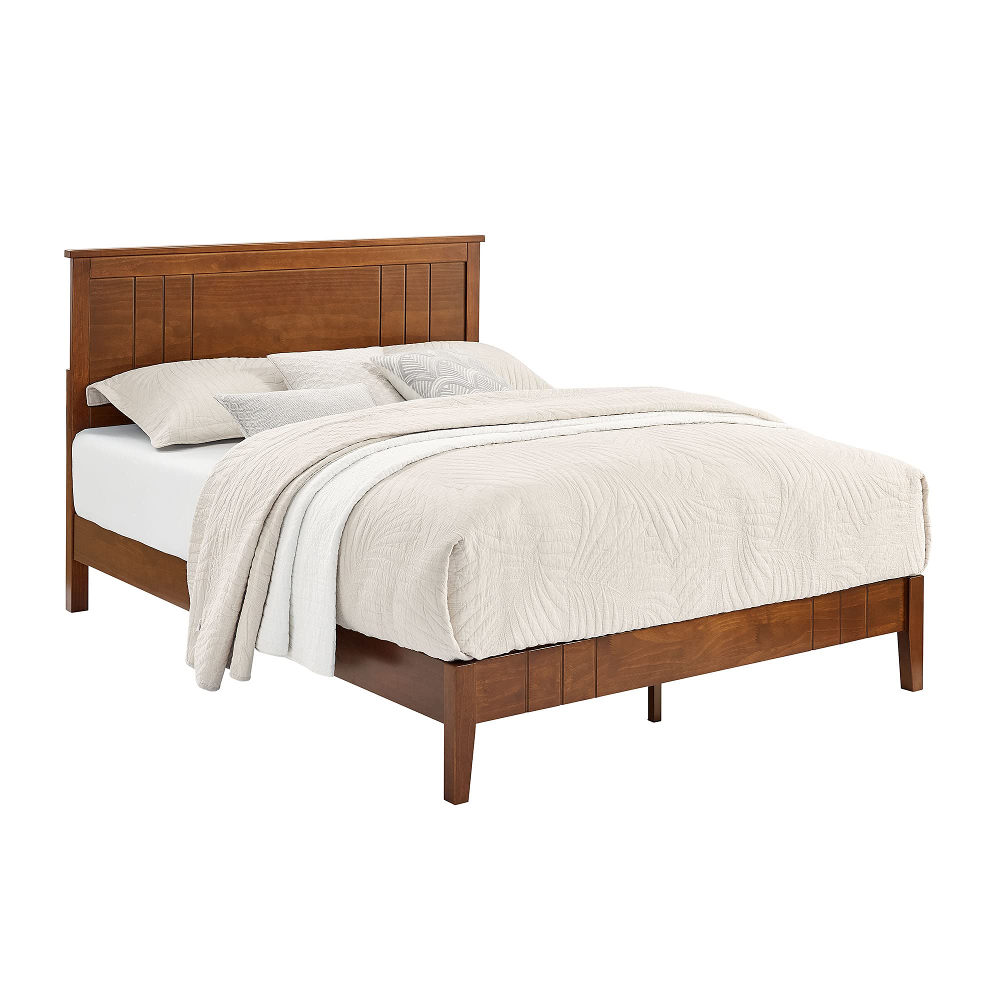 Buy MUSEHOMEINC MidCentury Modern Solid Wooden Platform Bed with