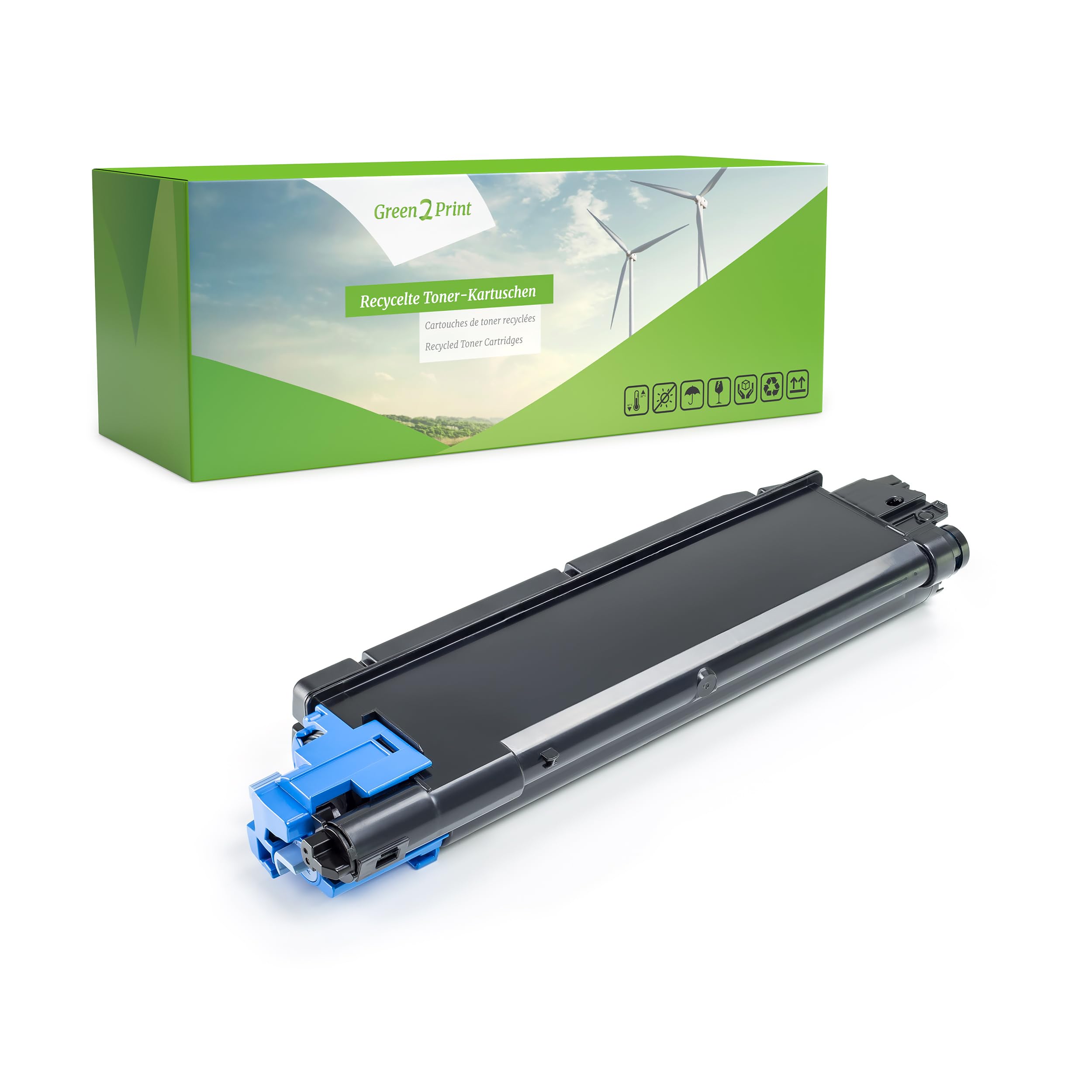 Green2Print Toner cyan 12000 pages replaces Kyocera TK-5160C, 1T02NTCNL0 Toner cartridge for Kyocera ECOSYS P7040CDN