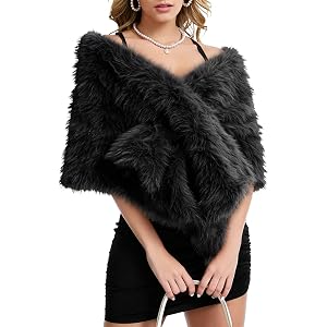Jsslaik Women's Luxe Long Pile Faux Fur Coat with Shawl Collar | Soft Mink-Like Texture for Elegant Winter Styling and Specia