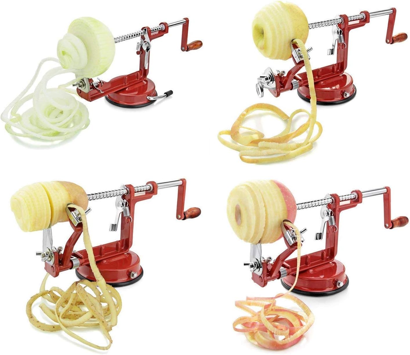 Cast Magnesium Apple/Potato Peeler Corer by Spiralizer, Durable Heavy Duty Die Cast Magnesium Alloy Peelers: Kitchen & Dining