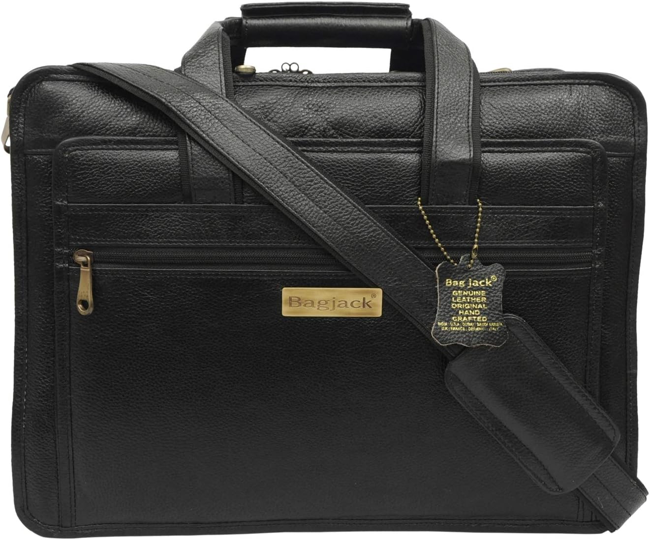 Bag Jack - Aurigae Black Leather office bag