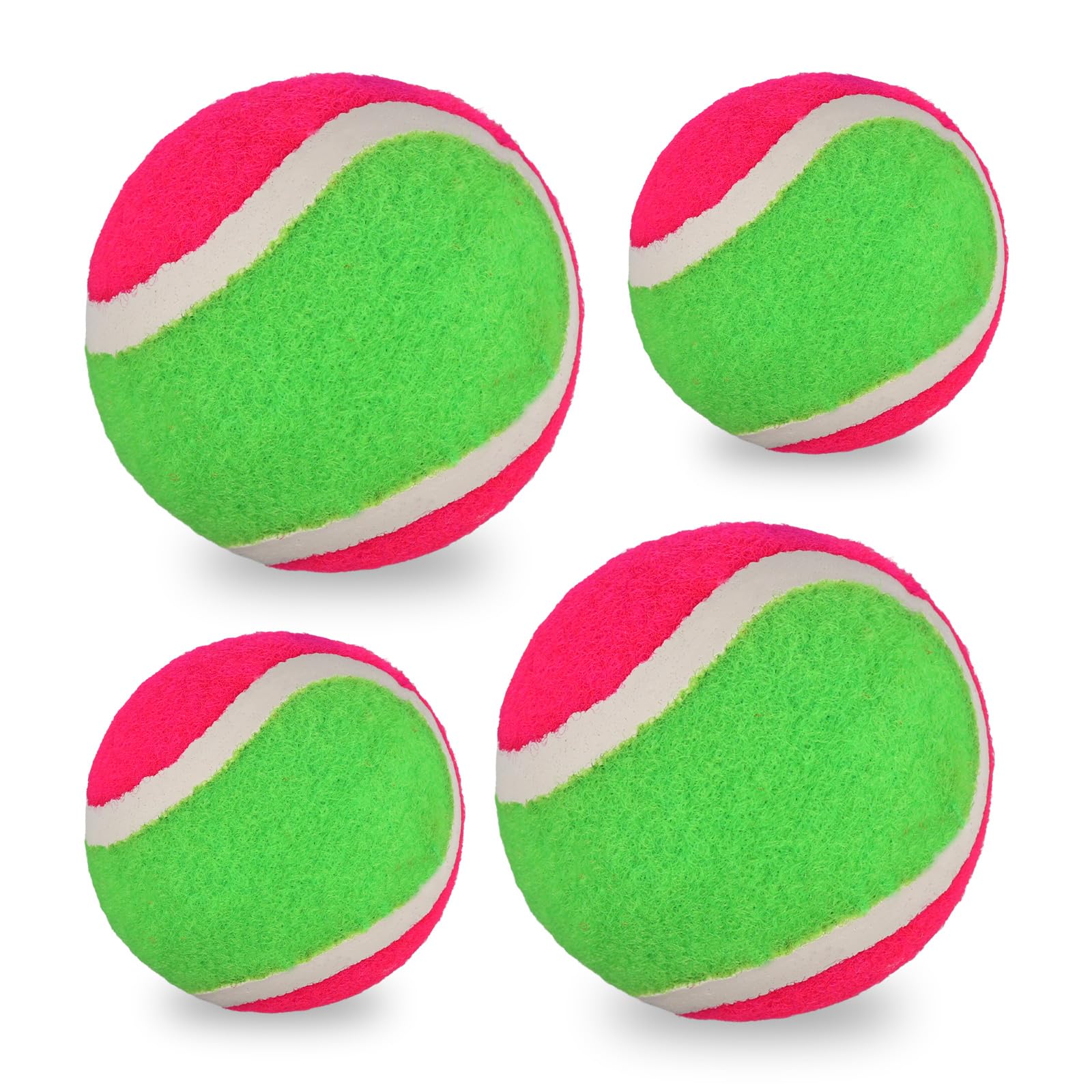 4pcs Toss and Catch Ball Sets, 2 Sizes Sticky Ball Catch Game Fun Sticky Balls for Toss Game Paddle Catch Ball Toy for Boys Girls Kids and Adults Family Outdoor Backyard Beach Playground