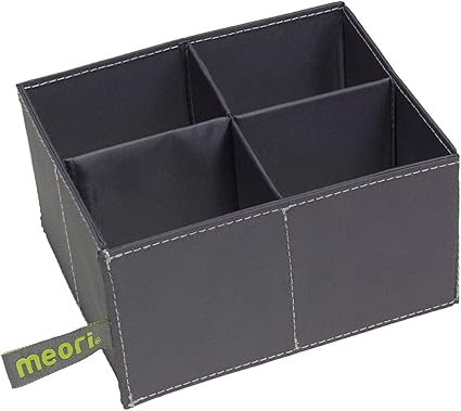 Meori - Juego de 4 mini cajas plegables para ordenar el ...