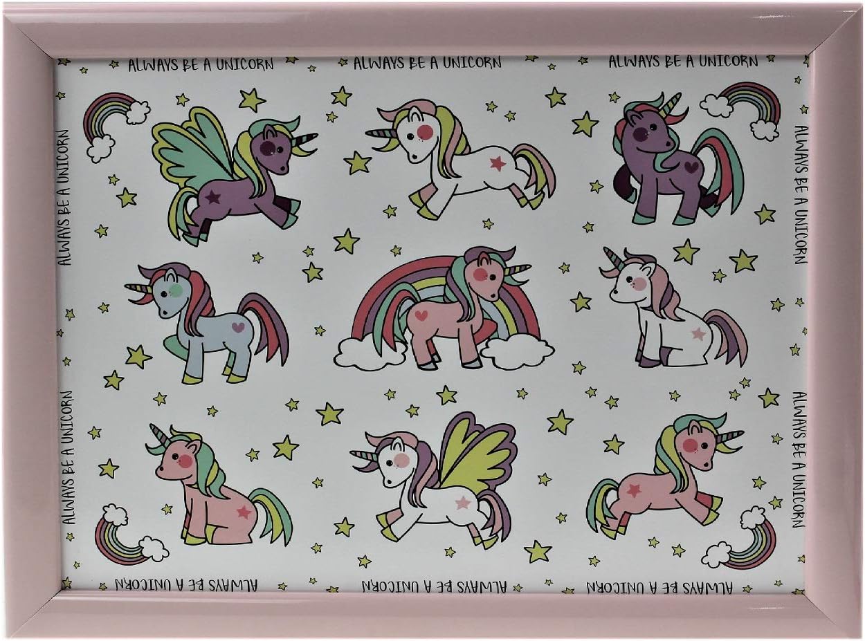 The Leonardo Collection Little Stars Unicorn Laptray Small For Food Serving & Breakfast, Little Stars Unicorn Small