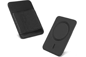 okcsc Magnetic DAC Case, Amp Pocket, Cell Phone Back Clip DAC accesorries, Black Single Pocket | 2kg Strong Hold | PU Leather