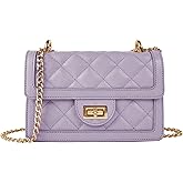 SG SUGU Small Quilted Crossbody Bag, Trendy Designer Mini Shoulder Bag, Phone Wallet Purse for Women