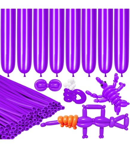 Amazon.com: LXZFCRG 260 Balloons Purple Long Balloon for Balloon