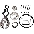 Vanpro DIY Electric Skateboard 6374 Brushless Motor Mount Bracket Cruising Pulley Wheel KIT Belt 5M 10MM 295 (Snow Black, Pack of 1)