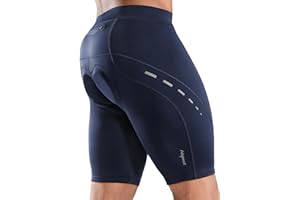 Nepest Men's Bike Shorts 4D Padded Cycling Road Biking Riding Biker Bicycle Mountain Cycle Shorts Zipper Pockets