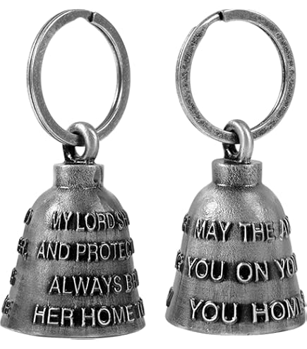 Cloche De Motard Porte-bonheur - Acier Titane - Son Clair - Amulette De Protection Pour Moto, Scooter - Accessoire Voyage