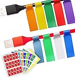 270 PCS Tear Resistant Cable Labels, 9 Colors