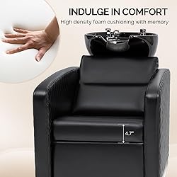 OmySalon Backwash Unit Salon Shampoo Bowl and