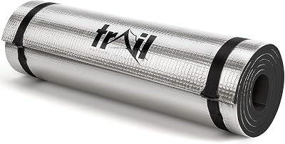 Trail Outdoor Leisure Foil Camping Mat 7mm EVA 180x50cm Black