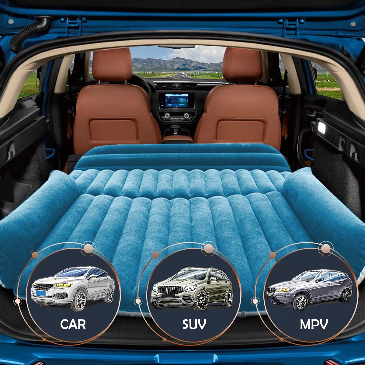 Mua Iregro 19最新 車中泊マット Suv汎用 車中泊 エアーマット エアーベット 電動ポンプ付き 厚さ12cm Suv車用ベッド 簡易 ベッド カー用品 車内泊 キャンプ用品 快適空間 仮眠 旅行用 Tren Amazon Nhật Chinh Hang 21 Fado