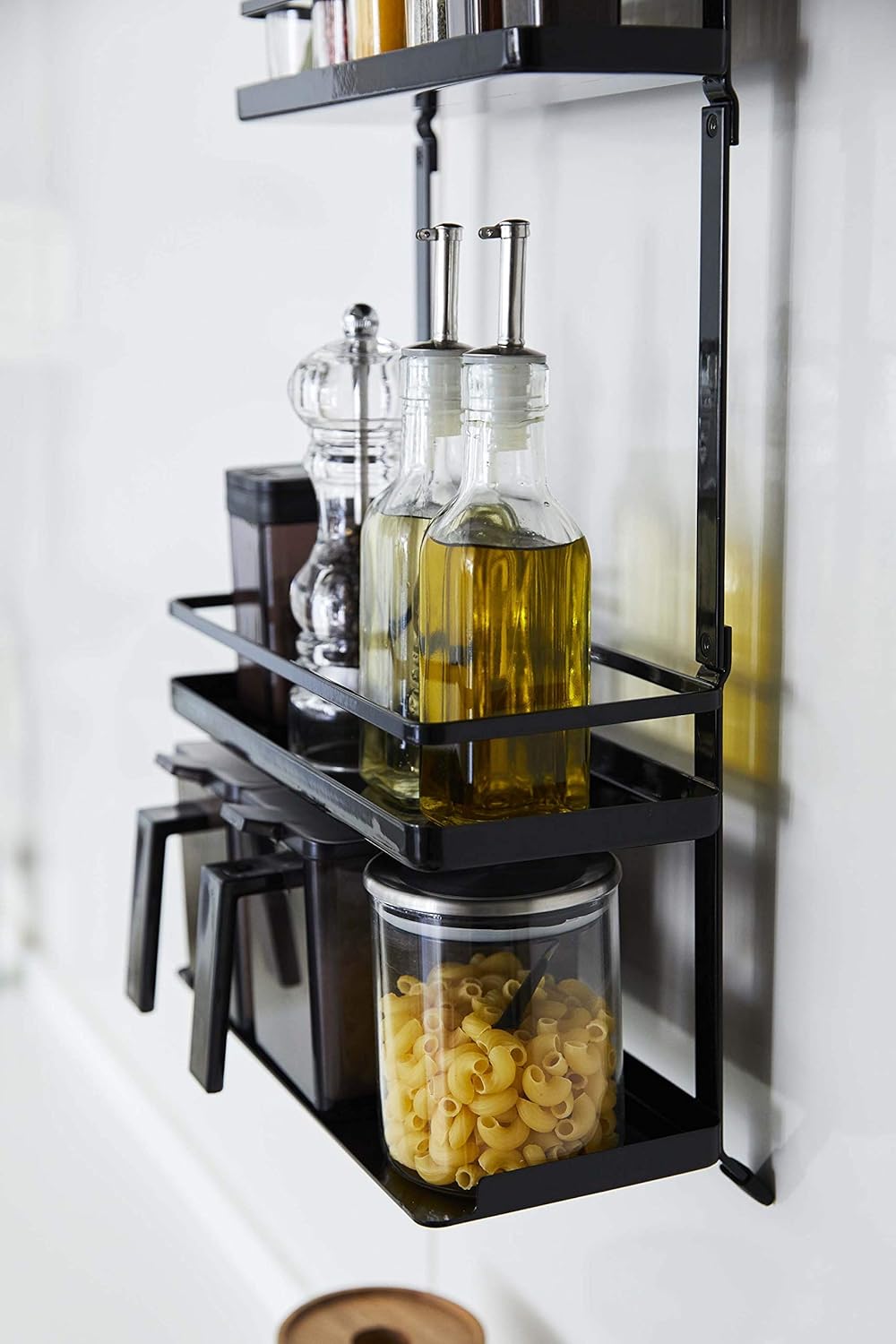 山崎実業 レンジフード調味料ラック タワー 3段 4837