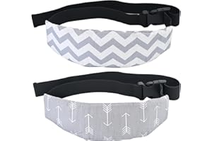 Luckyiren Head Support for Baby Car Seat, Straps with Pillow Support Band, Neck Relief Headrest for Stroller, Slumber Sling Sleep Positioner for Toddler Infants Child Children Kids
