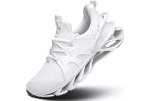 HETOHEC Men's Trail Runners Fashion Sneakers Breathable Mesh Running Shoes Blade Non Slip Casual Athletic Walking Shoes