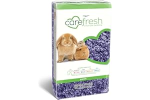carefresh 99% Dust-Free Purple Natural Paper Small Pet Bedding with Odor Control, 23 L