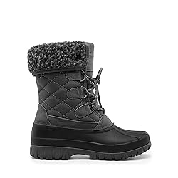 DREAM PAIRS Women's Winter Duck Boots Mid Calf Warm