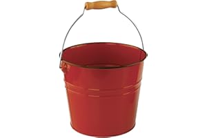 Nantucket Seafood Red Serving Pail Ice Bucket, 7.25 x 7.25 x 6 inches