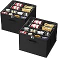 Homaisson Shoe Storage Organizer For Closet, 2-Pack Large Shoe Box Storage