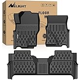 Nilight TPE Floor Mats for Nissan Frontier Crew Cab 2022 2023 2024 2025 2026 All Weather Custom Fit Heavy Duty Floor Liners