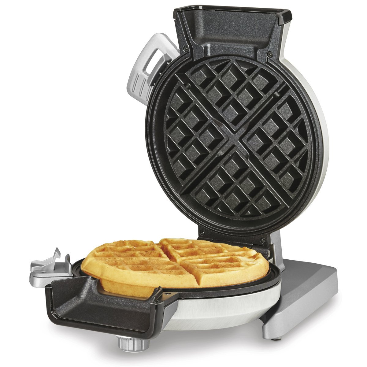 cuisinart waf300 belgian waffle maker with pancake plates, silver