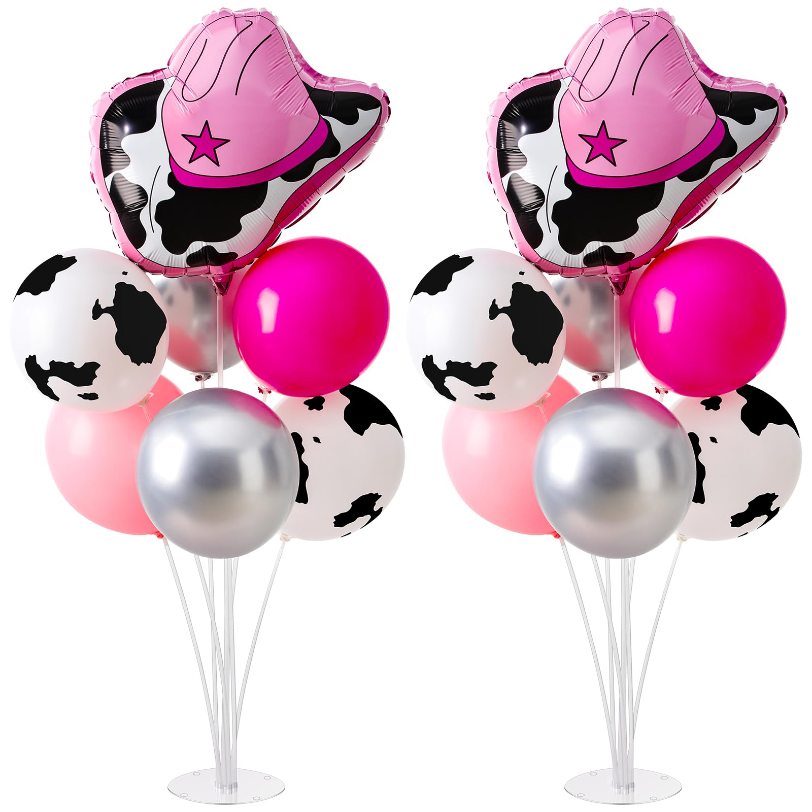 Photo 1 of WinnerWhy 2 Set Cowgirl Party Decorations Disco Ball Balloon Disco Cowgirl Party Decorations for Birthday Pink Baby Shower Supplies (Cowgirl Ball)