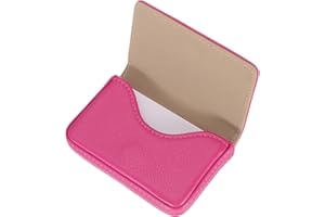 uxcell Business Card Holder, PU Leather Business Card Case Pocket Business Name Card Holder with Magnetic Shut for Men and Wo