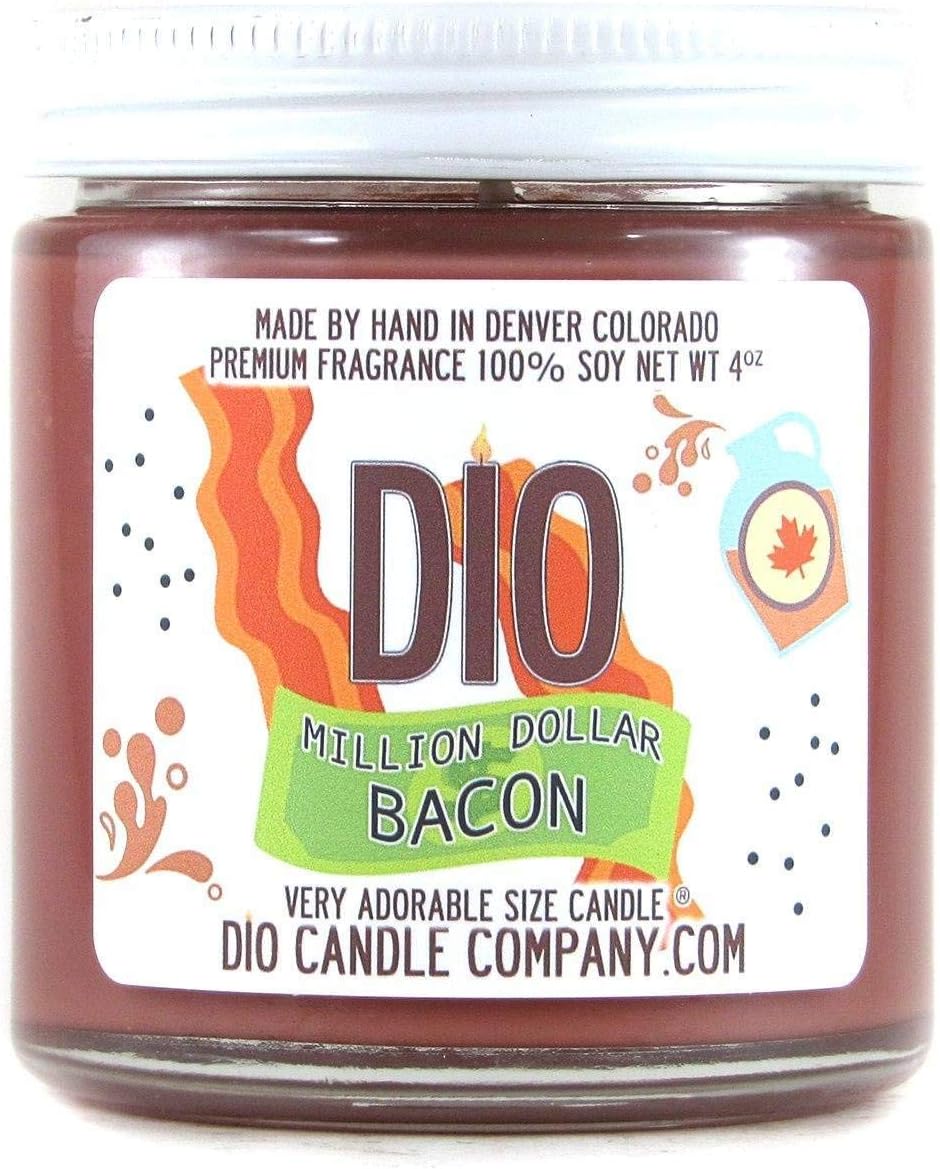 Adorable Size Candle Million Dollar Bacon - Bacon - Maple Syrup - Cracked Black Pepper - Candle 4oz