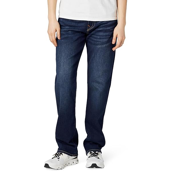 True Religion Men's Ricky Straight Leg Jeans with Back Flap