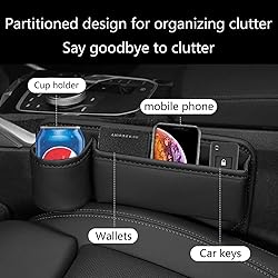 WOVAZUS 1 Pack Car Seat Gap Filler Organizer, Car