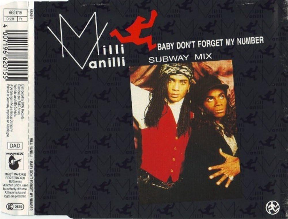 Milli Vanilli Baby Don T Forget My Number