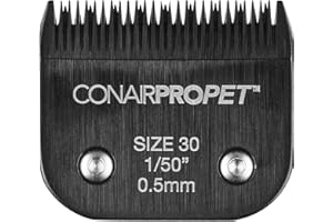CONAIRPRO dog & cat Steel Replacement Blade (0.5mm, Size 30, 1/50" Blade Finish) - for CONAIRPRO Dog Clippers, Durable Carbon Steel Cutter, Fits all Detachable Clippers