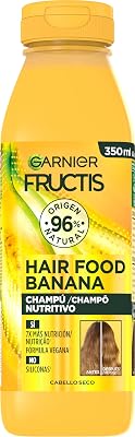Fructis Hair Food Banana Champú Nutritivo para Cabello Seco, 350ml