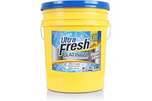 Ultra Fresh Platinum Liquid Laundry Detergent Washing Soap for All Machine Types, Up to 640 Loads, 5 Gal, Fresh Linen - House