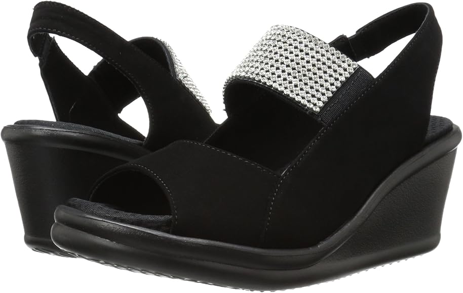 women's rumblers sparkle on wedge sandal