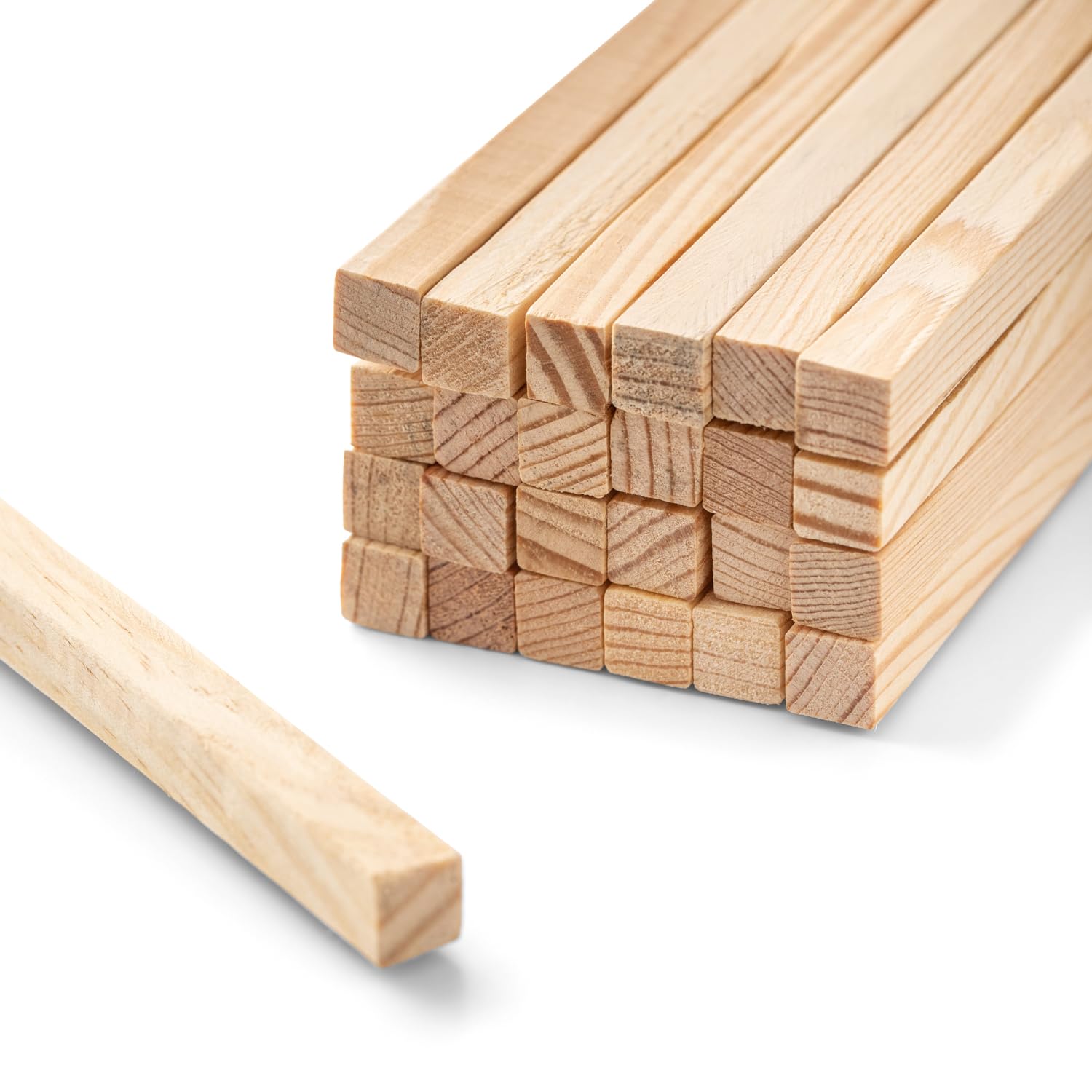 Mendi 25 Square Wood Batten (100 cm x 10 mm x 10 mm)