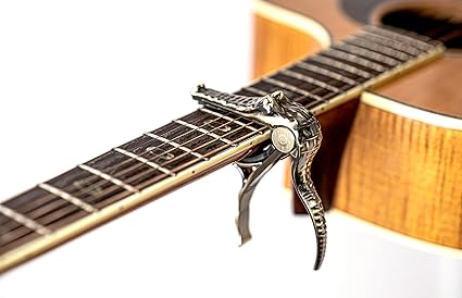 Guitar Assesories Acoustic - Silenceban Guitarists Gifts Guitar Crocodile Capo For Acoustic Electric Guitar Ukulele Guitar Accessories Gifts For Guitarists Gold Crocodile Capo Classical Guitar Amazon Co Uk Musical Instruments
