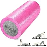 Yes4All High-Density EPP Round Back Roller Foam, Exercise Foam Roller for Yoga, Pilates & Stretching - 12, 18, 24, 36 inch