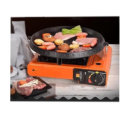 VelKro Portable BDZ-155-A Butane Gas Burner Camping Stove with Carrying Case (Medium, Black)