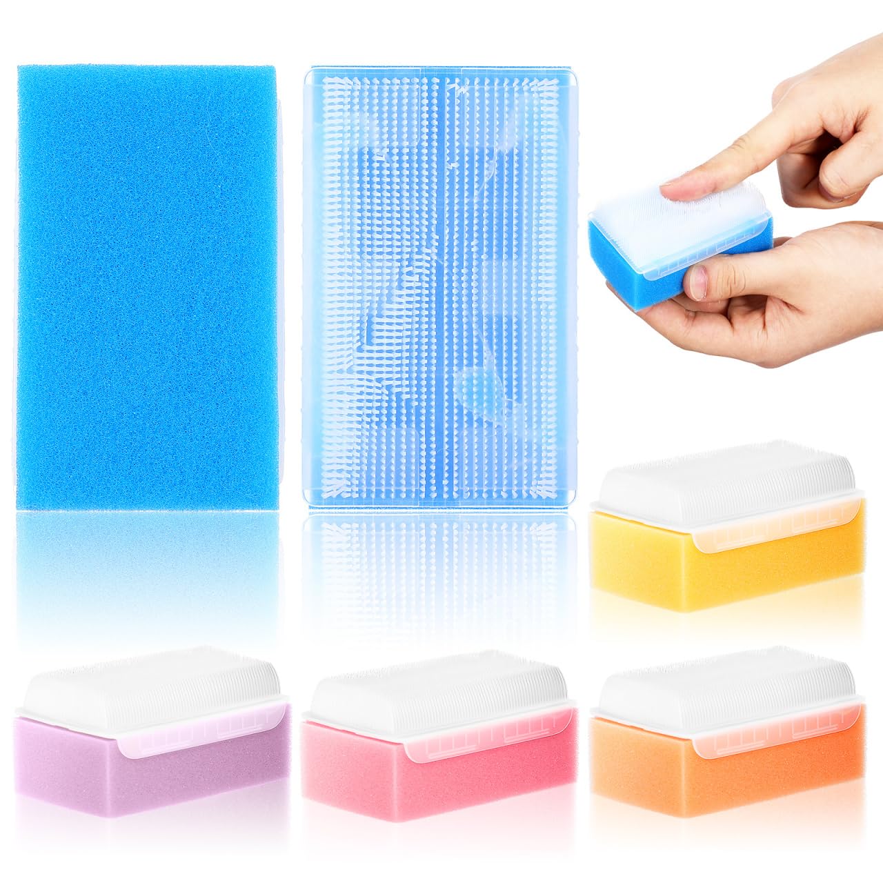 Beavorty Sensory Brush 5pcs Therapressure Therapy Brush for Occupational and Sensory Brushing Stimulating and Calming Tools for Kids and Adults