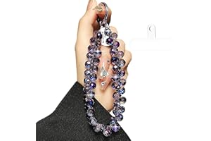 BERITNI Beaded Phone Wrist Strap, Bling Phone Charm Strap, Cute Phone Chain Bracelet, Hands-Free Wristlet Strap with Tether T