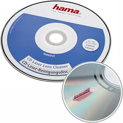Hama CD Laser Lens Cleaner Disc for CD Player CD-ROM Drive Dry Cleaning